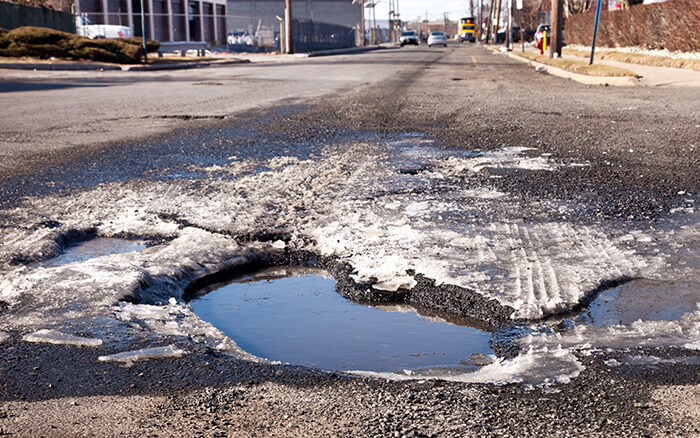 Roads Thaw and Freeze